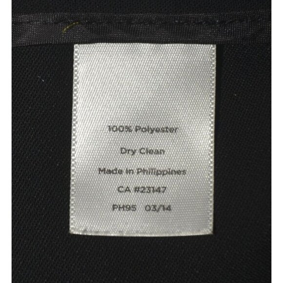 Talbots Heritage Ladies Black Career Pants Size 14 Straight Wide Leg Trousers - Picture 8 of 10